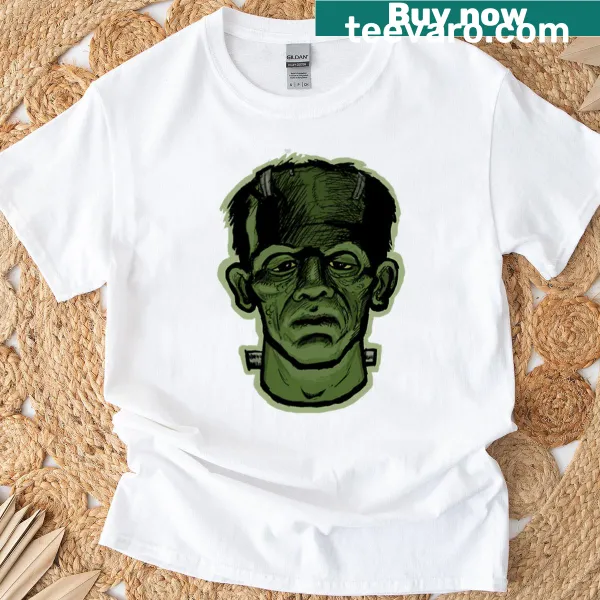 Vintage-style t-shirt featuring Frank N Stein graphic.