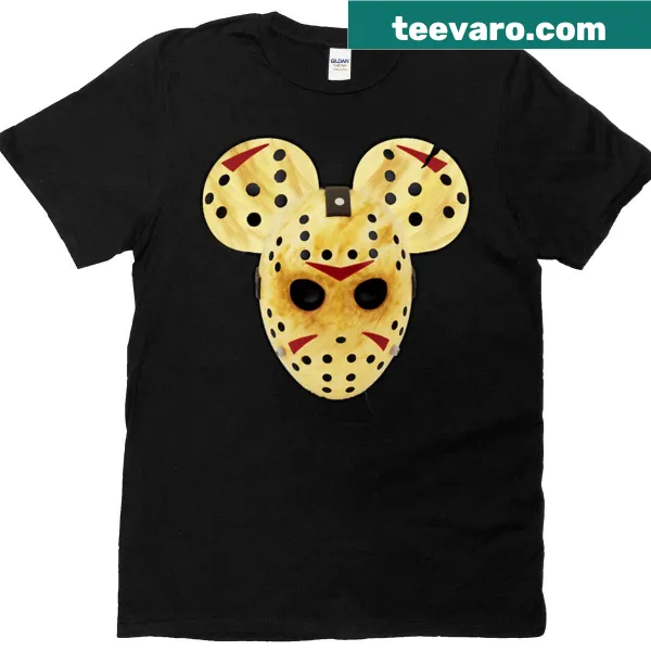Jason Voorhees with mouse ears illustration t-shirt