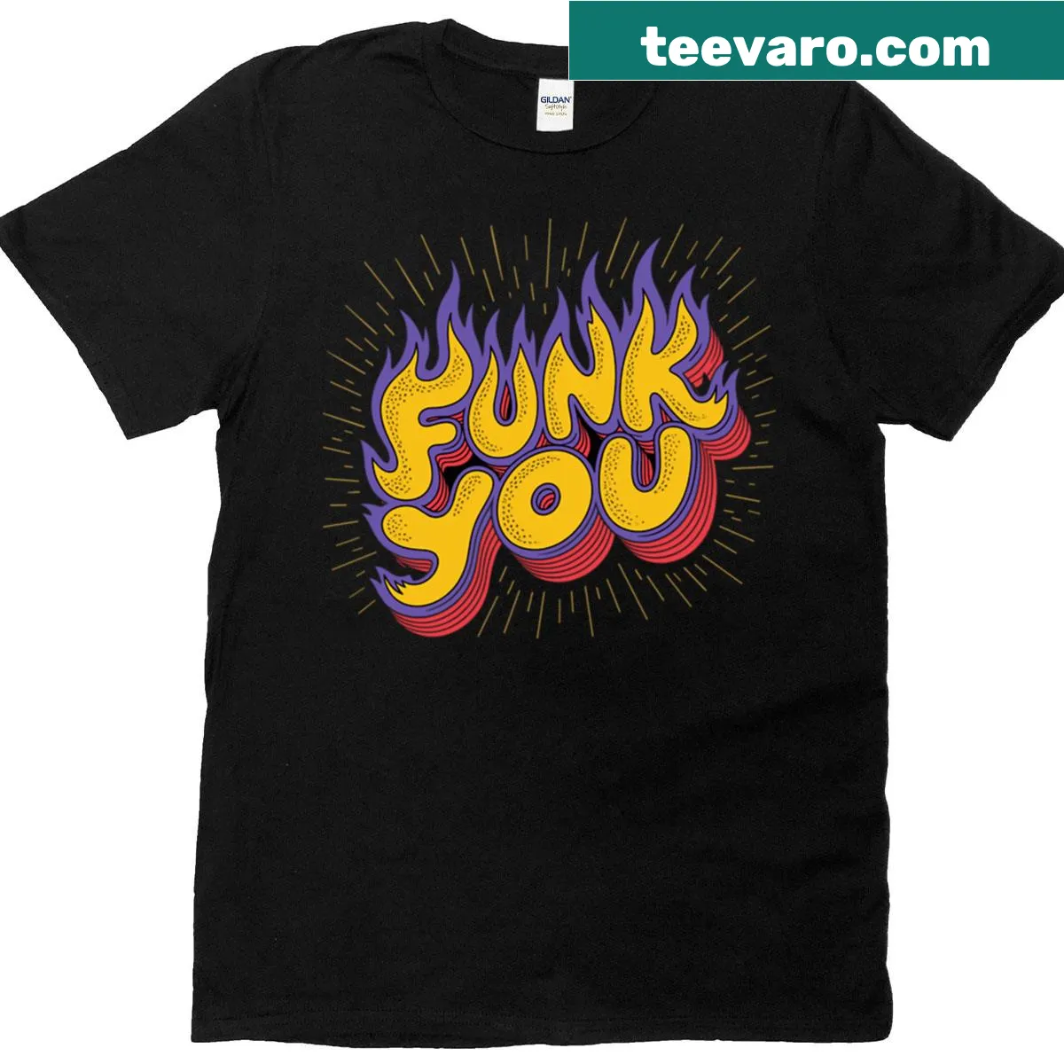 Retro graphic tee celebrating funk music for music lovers — on a men's t-shirt