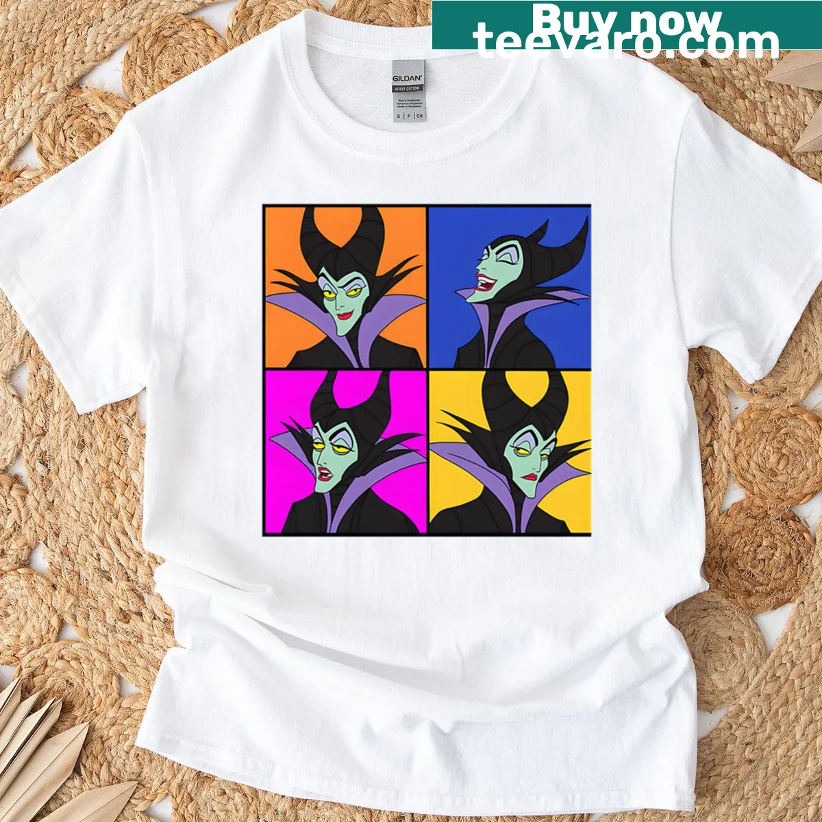 Cartoon villain T-shirt inspired by classic Halloween movies — on a men's t-shirt