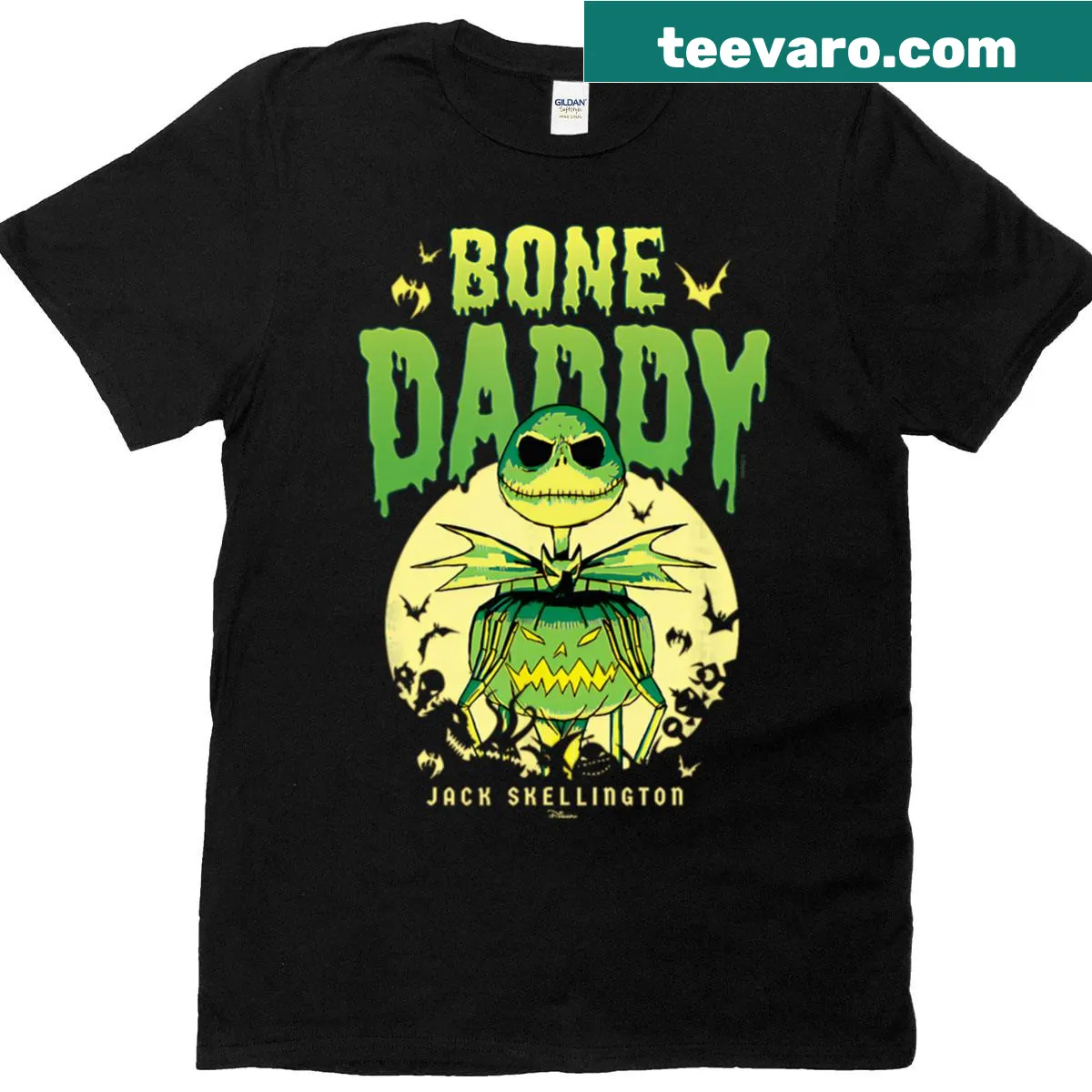 Retro Halloween cartoon character T-shirt with vintage design — on a men's t-shirt