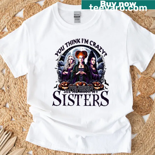 Vintage witches t-shirt with retro magic movie design