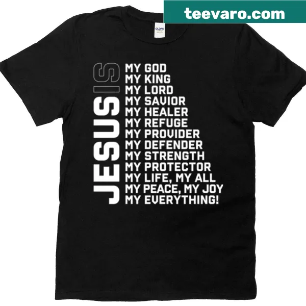Christian T-shirt with definition of God and Jesus design