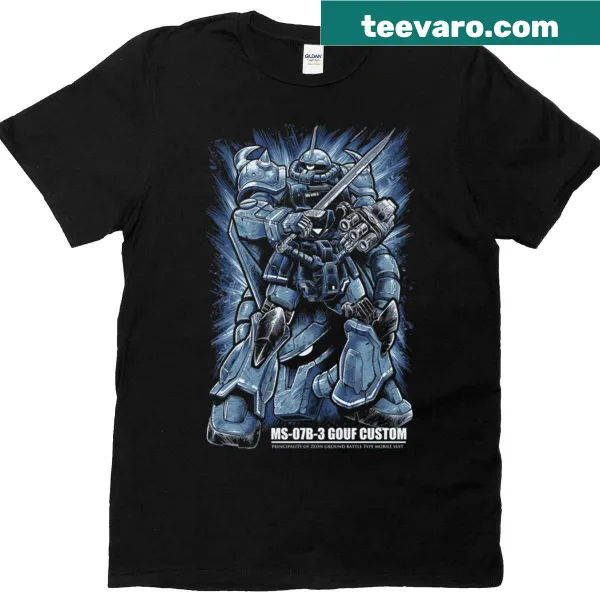 Gundam Gouf T-shirt with detailed mecha illustration