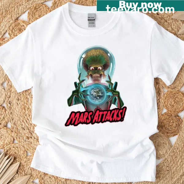 Vintage horror movie logo graphic on T-shirt