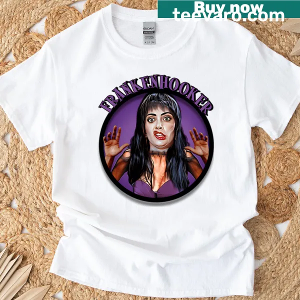 Cult horror comedy themed design on a Halloween t-shirt