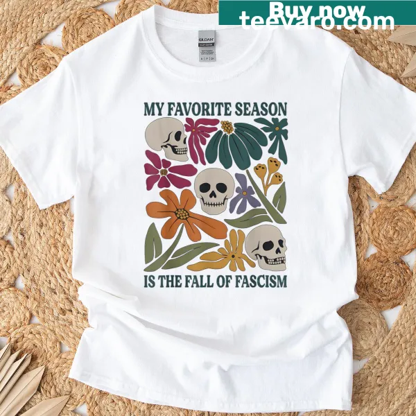 Typographic T-shirt featuring a humorous political phrase
