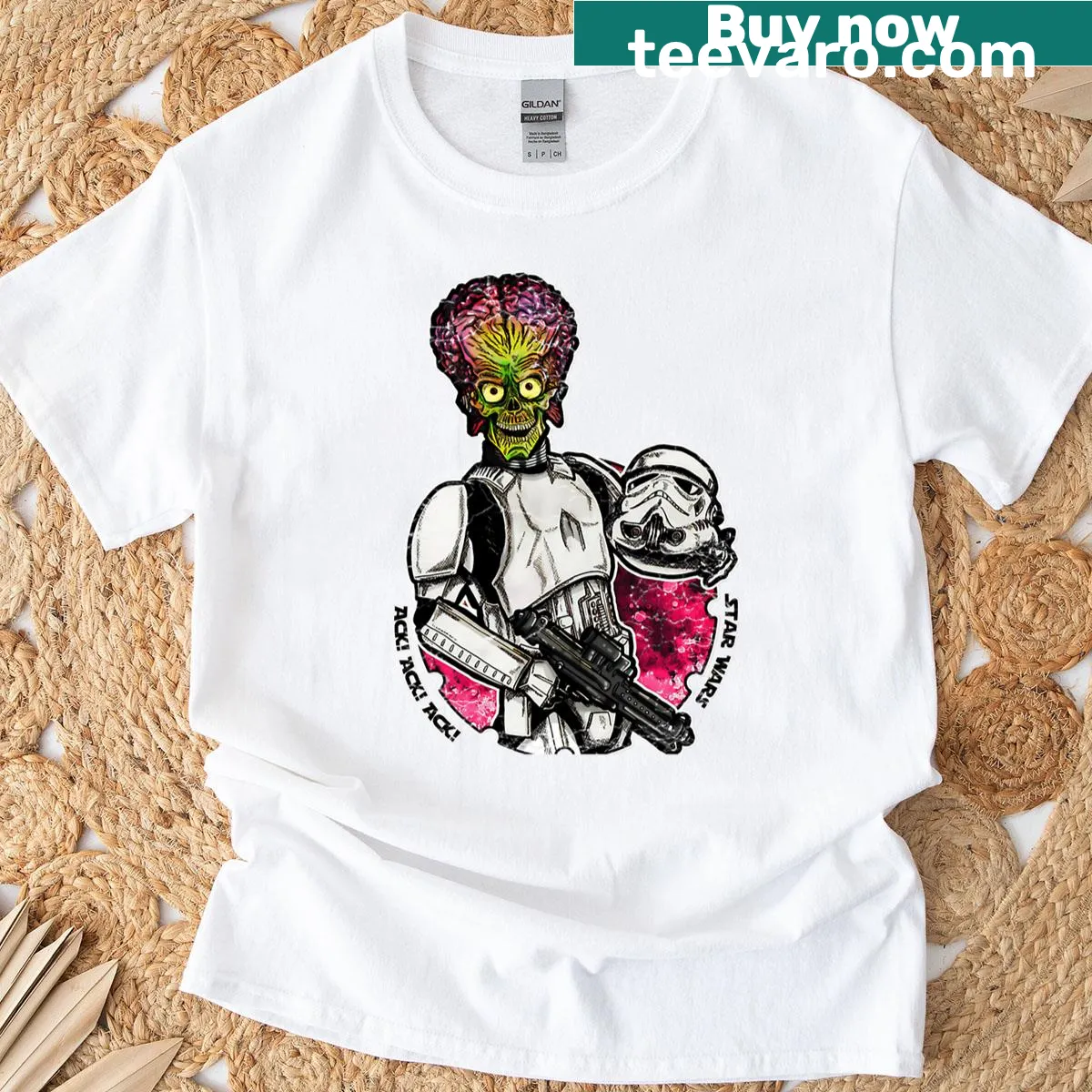 T-shirt featuring a vintage horror movie logo for Halloween — on a men's t-shirt