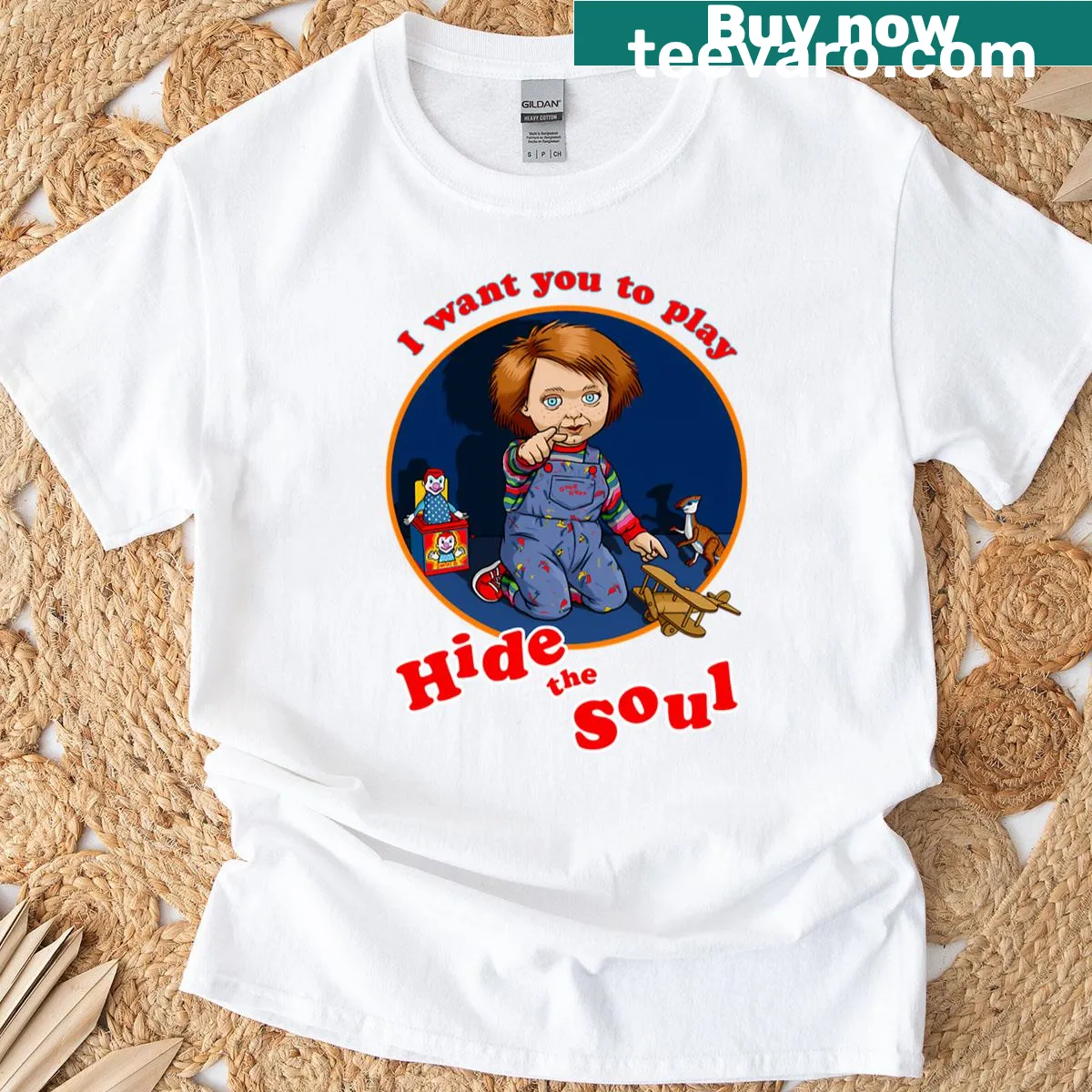 Graphic t-shirt with the phrase 'Hide The Soul' in a bold design — on a men's t-shirt