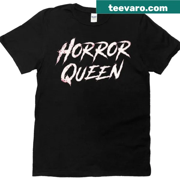 T-shirt with bold graphic featuring a crown and horror elements