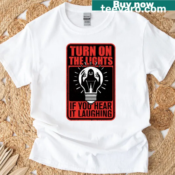 T-shirt with horror signs featuring darkness creatures