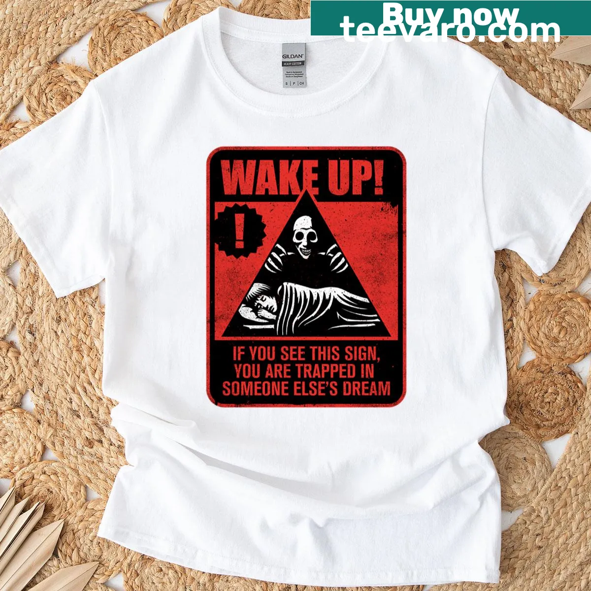 Whimsical T-shirt featuring imaginative horror creatures and designs. — on a men's t-shirt