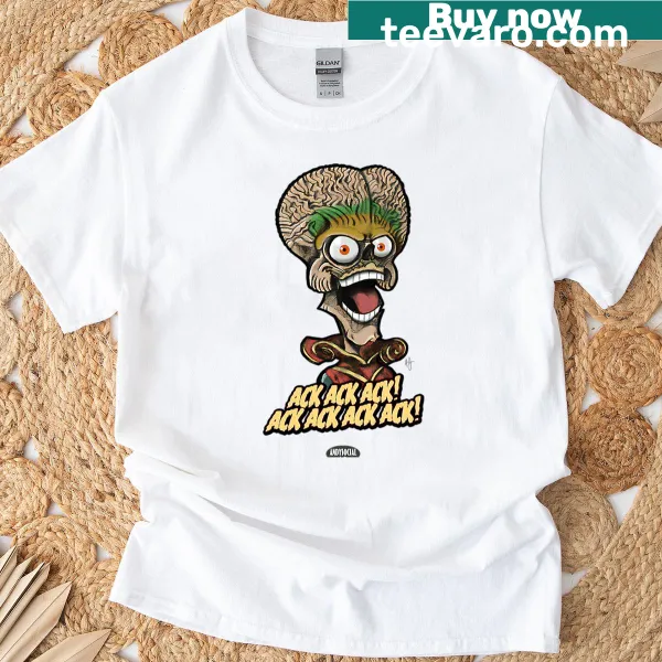 Vintage-style horror movie logo design on a t-shirt