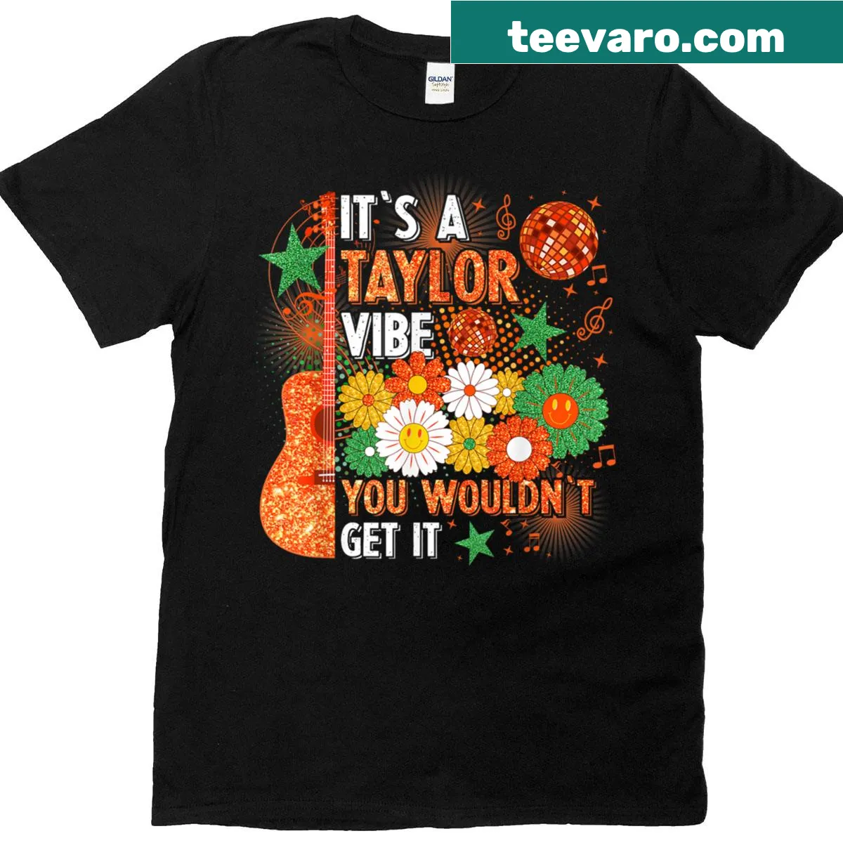 Fun tee with the phrase 'It’s A Taylor Vibe' — on a men's t-shirt