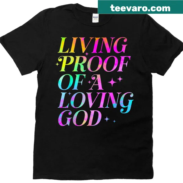 Inspirational T-shirt featuring a faith-based message.