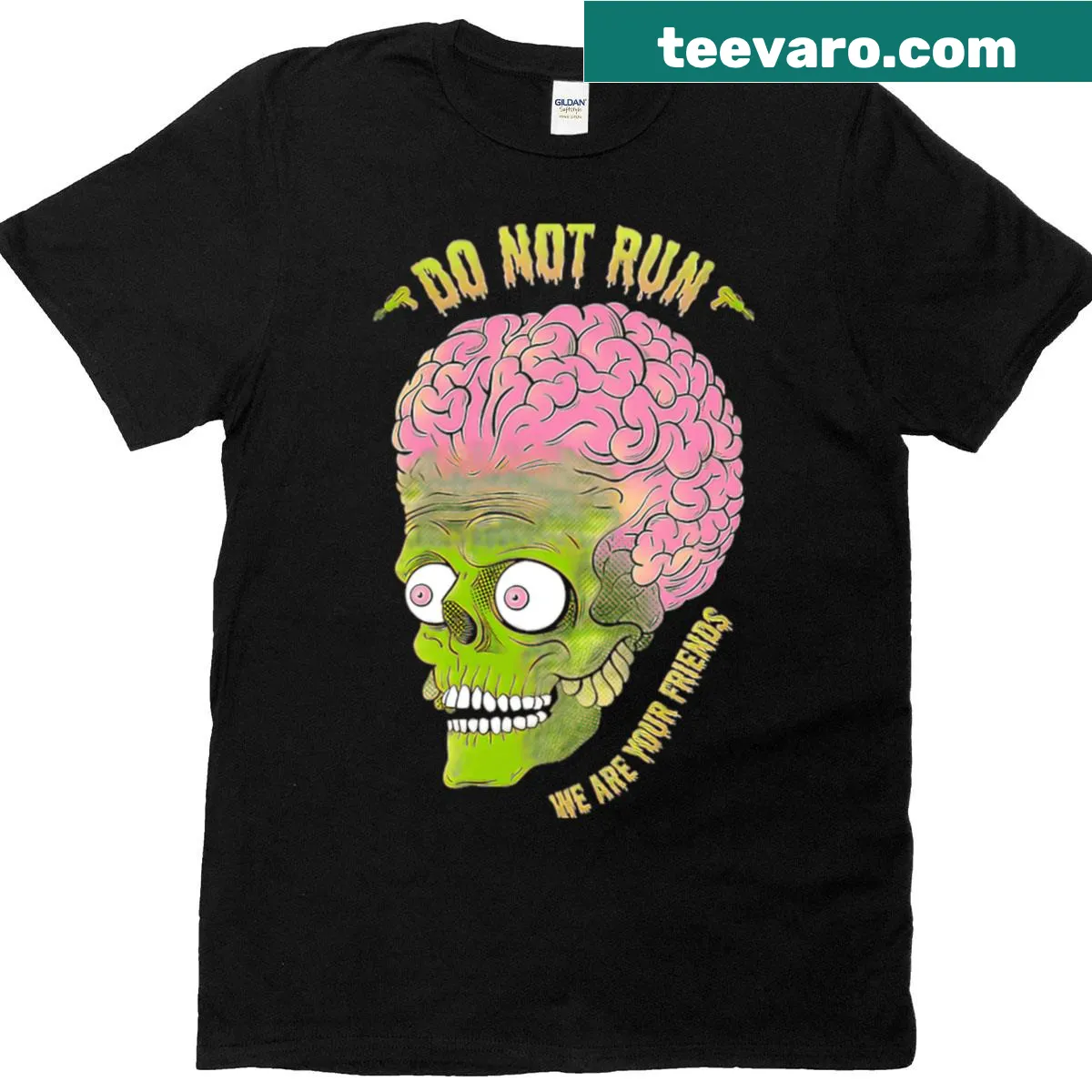 Vintage horror movie logo graphic on a Halloween T-shirt — on a men's t-shirt