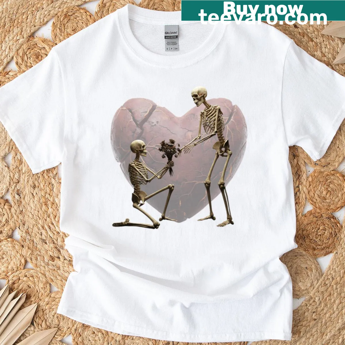 T-shirt with a heartfelt 'Love Forever' typography design — on a men's t-shirt