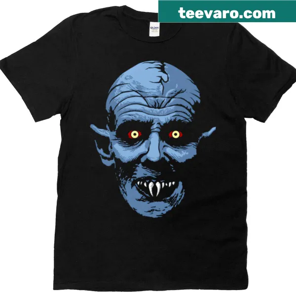 Vintage horror-themed t-shirt featuring classic monsters