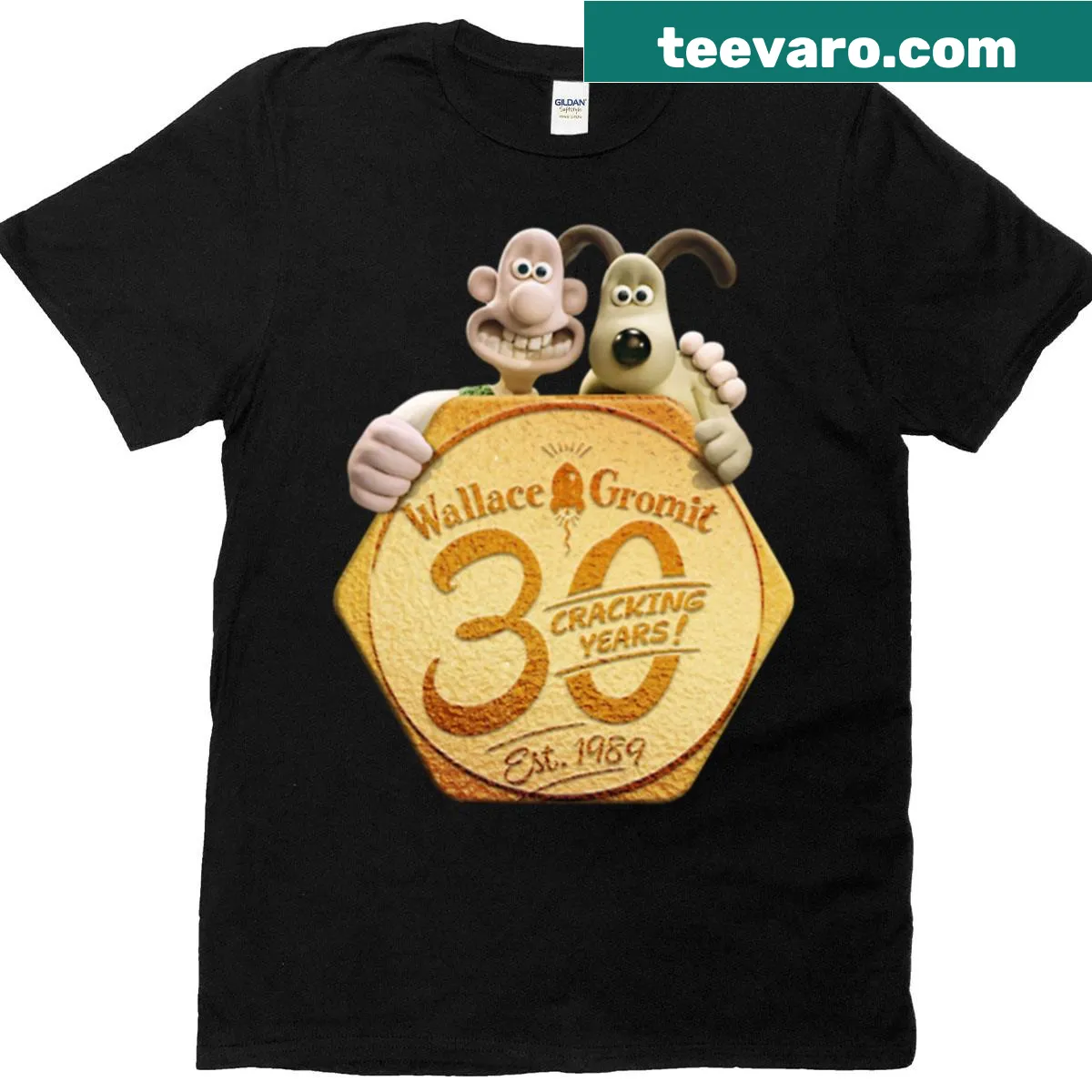 Playful cartoon design featuring Grom — on a men's t-shirt