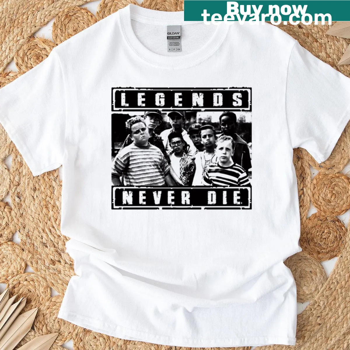 Vintage-style t-shirt featuring baseball-themed retro graphics, perfect for kids — on a men's t-shirt