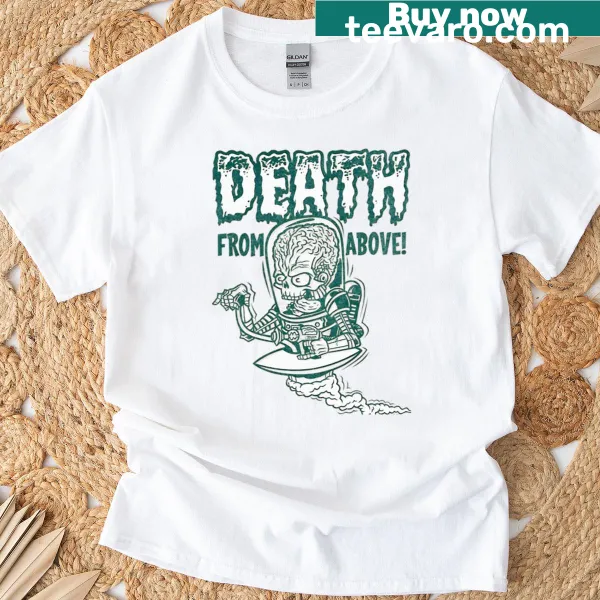 Vintage Halloween movie logo graphic on T-shirt