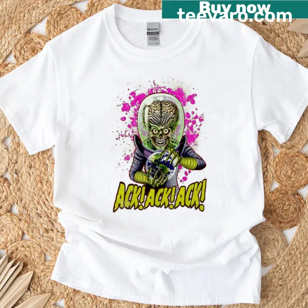 Vintage-style T-shirt featuring a classic horror movie logo