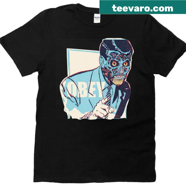 Vintage horror-themed T-shirt featuring ghosts and classic movie monster graphics