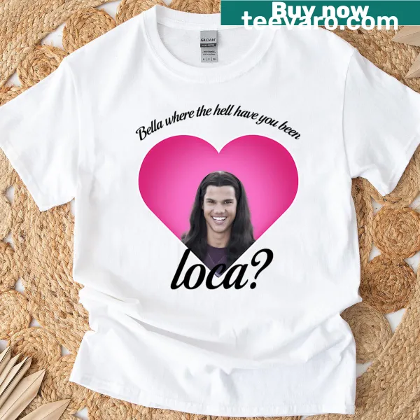 Vintage t-shirt featuring romantic vampire and wolf graphics