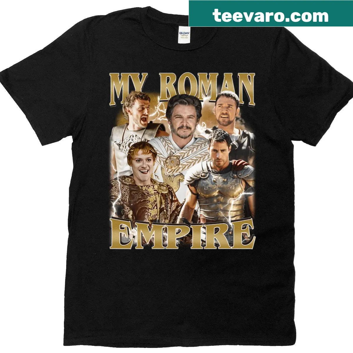 Vintage t-shirt inspired by the Roman Empire — on a men's t-shirt