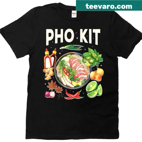 T-shirt celebrating Pho with a playful graphic