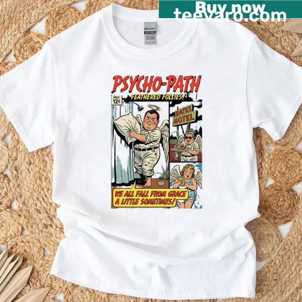 Vintage-style horror parody t-shirt with cartoonish graphics