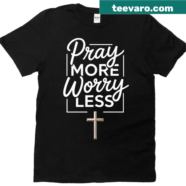 Inspirational T-shirt with Christian cross and faith message