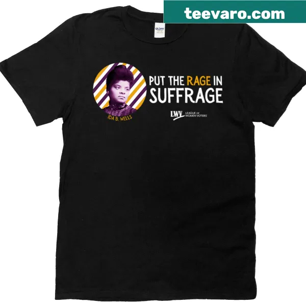 Activist T-shirt honoring Ida B. Wells and suffrage