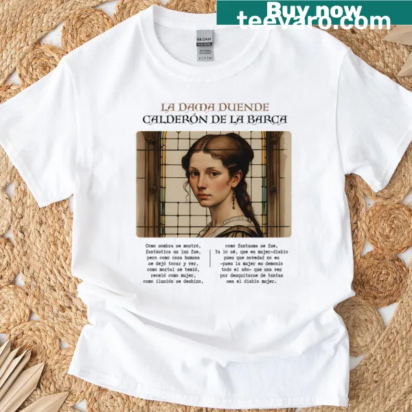 T-shirt featuring a quote from 'The Goblin Lady' in stylish typography