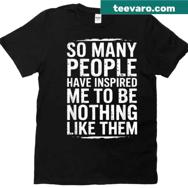 Funny typography t-shirt with a unique inspirational message