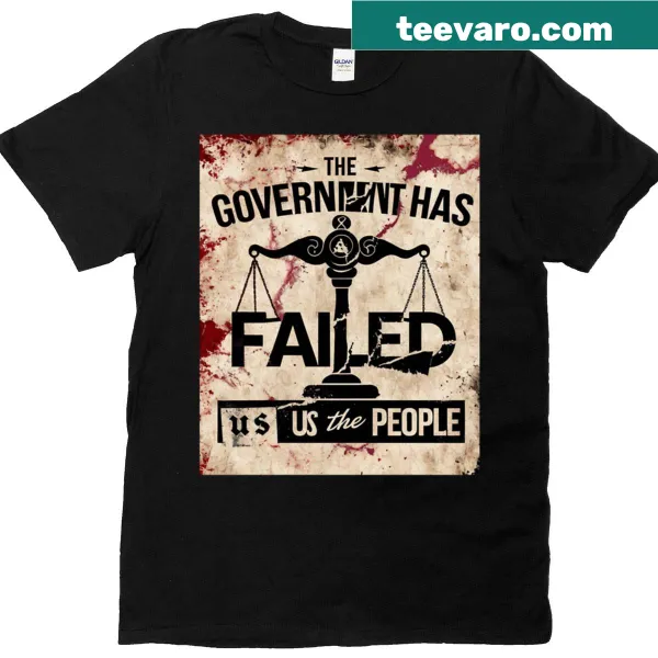 Bold T-shirt with a political message about government and people