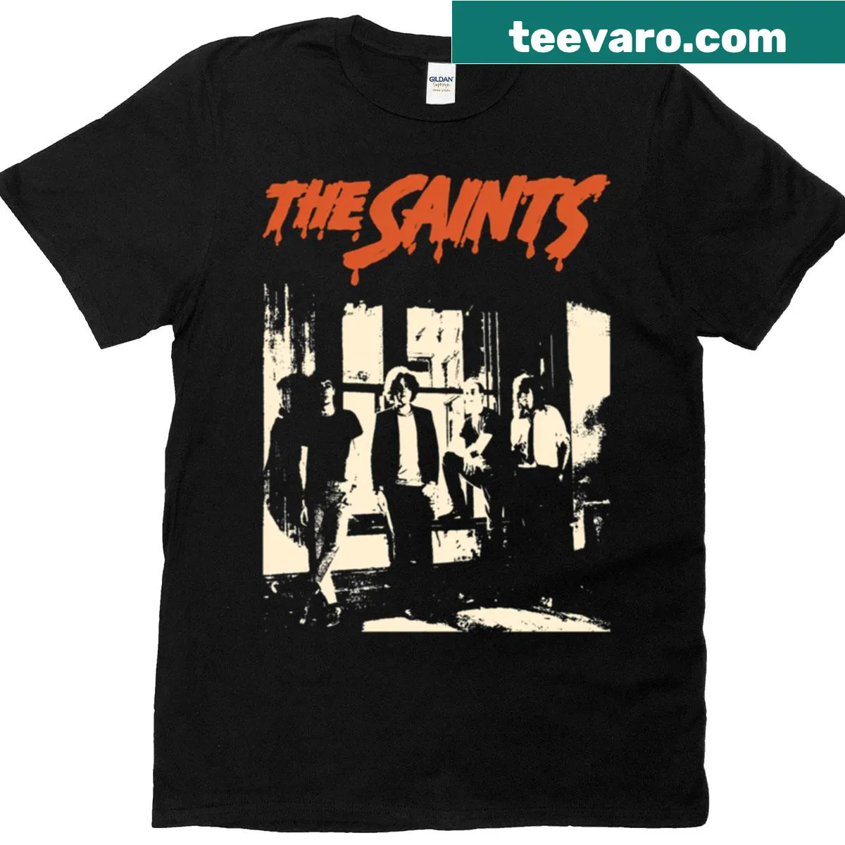 Punk rock T-shirt featuring bold graphics and edgy typography — on a men's t-shirt