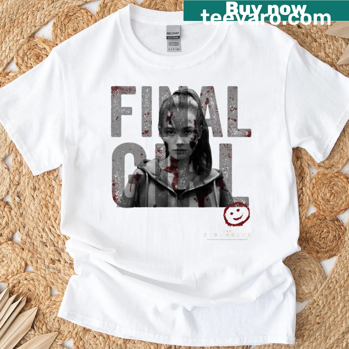Bold horror-themed shirt celebrating the Final Girl trope in films — on a men's t-shirt