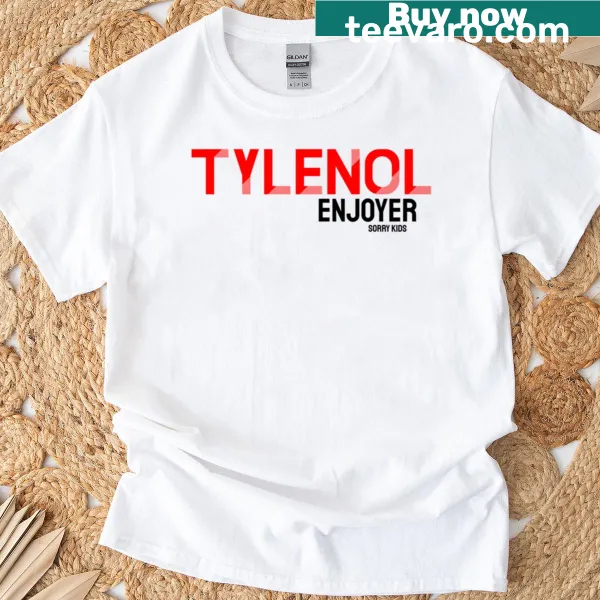 Oversized T-shirt with the word Enjoyer in relaxed typography