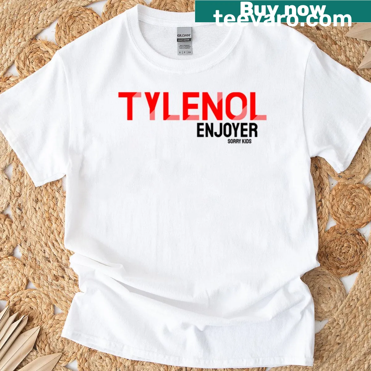 Oversized T-shirt with the word Enjoyer in relaxed typography — on a men's t-shirt