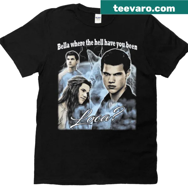 Retro T-shirt featuring vampire and wolf-themed design