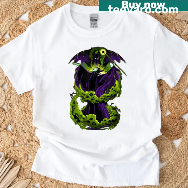 Cartoon villain-themed Halloween shirt with vintage movie graphics