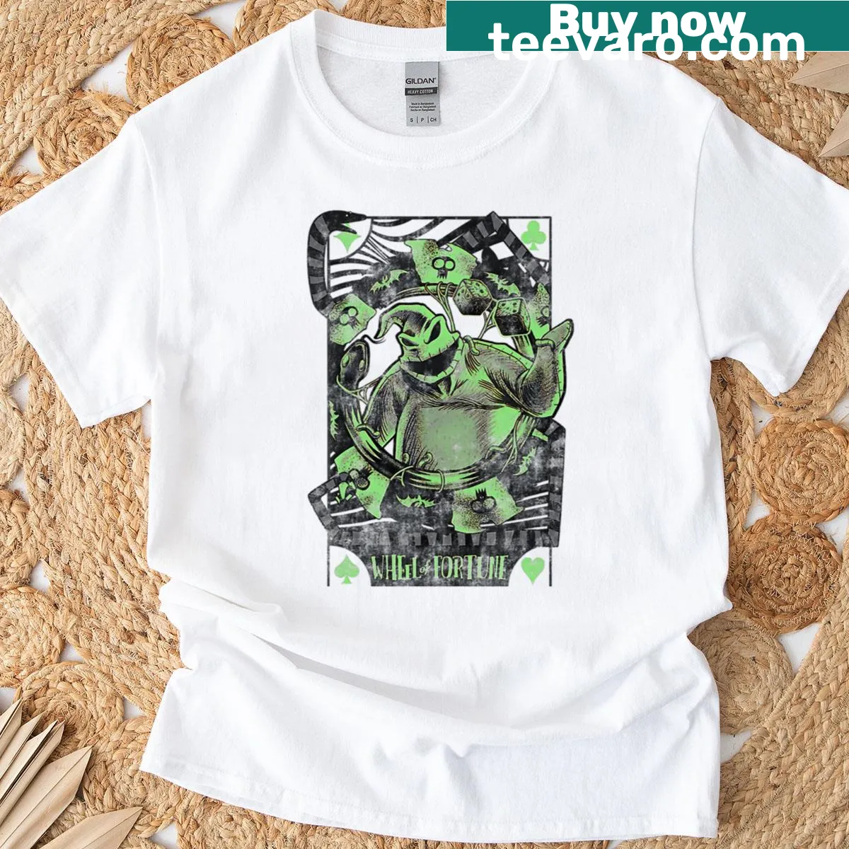 Retro cartoon graphic T-shirt featuring Halloween movie characters — on a men's t-shirt