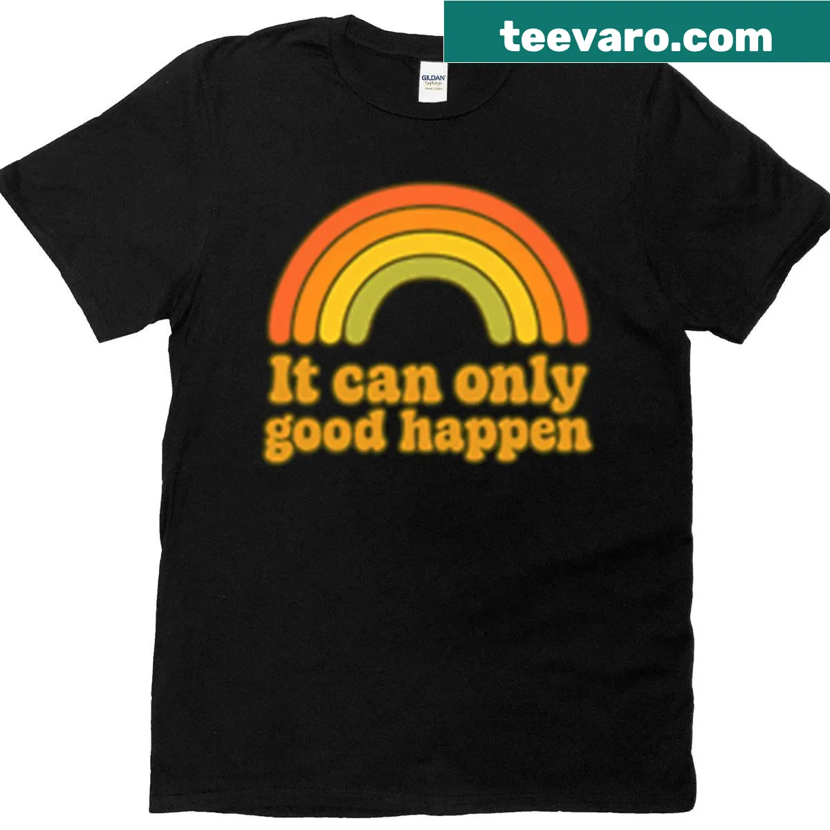 Inspirational t-shirt with the phrase about positivity and hope — on a men's t-shirt