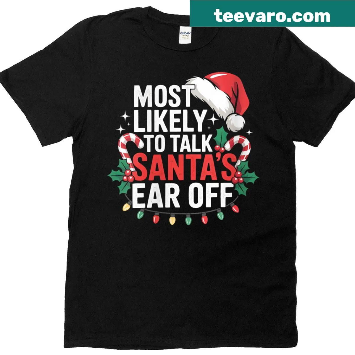 Vintage-inspired T-shirt featuring a red truck with Christmas elements — on a men's t-shirt