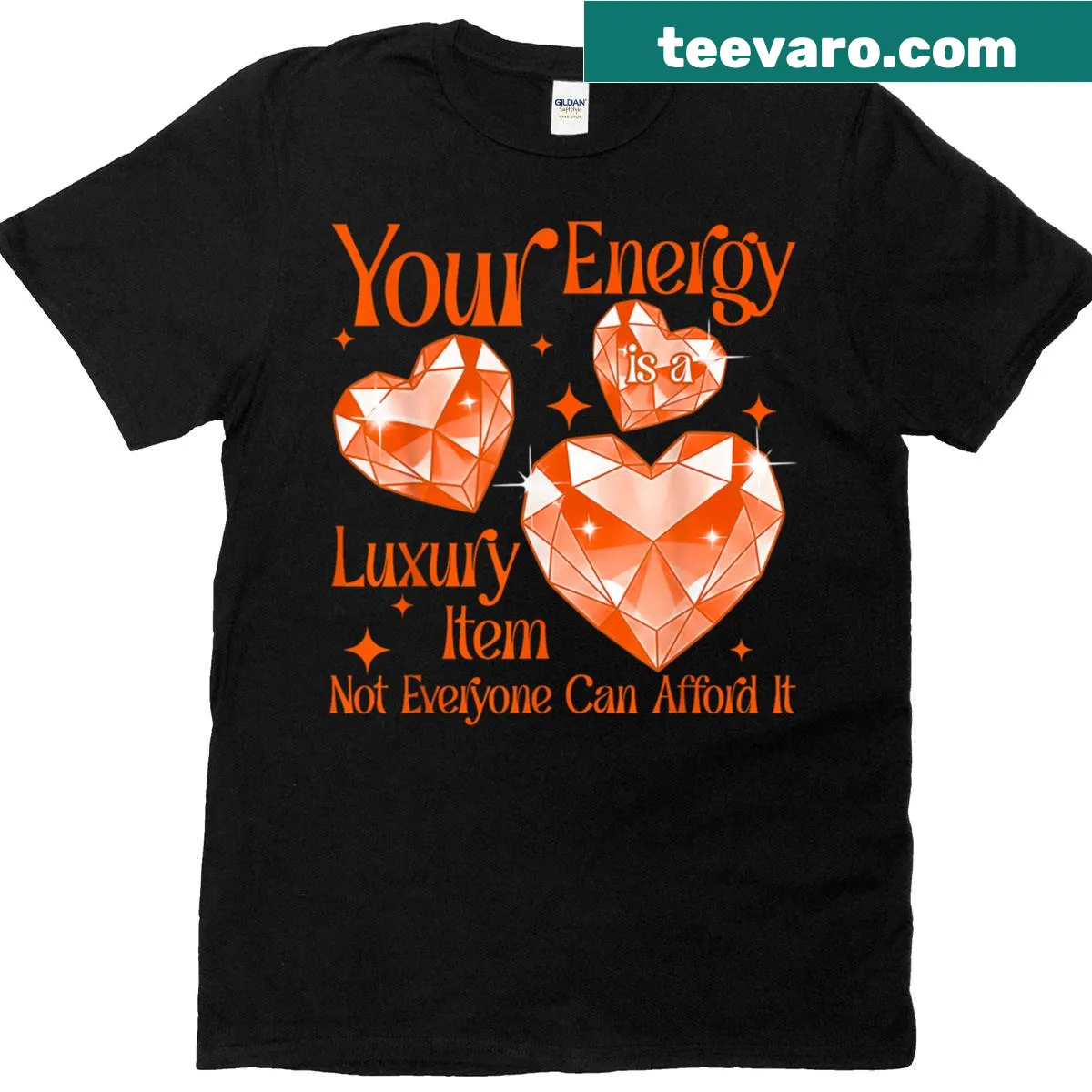 Funny vintage t-shirt with text about energy as a luxury item — on a men's t-shirt