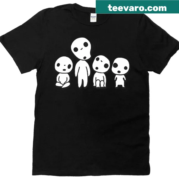 T-shirt featuring Kodama spirits from Japanese folklore