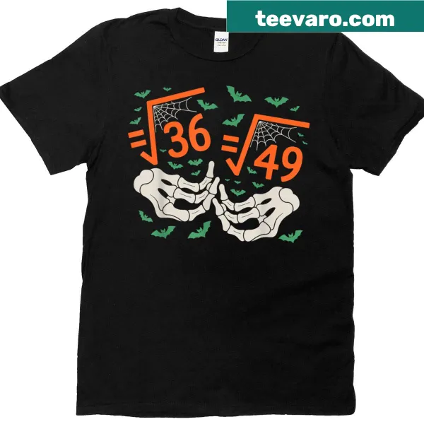 Math-themed T-shirt with pink ribbon for breast cancer awareness