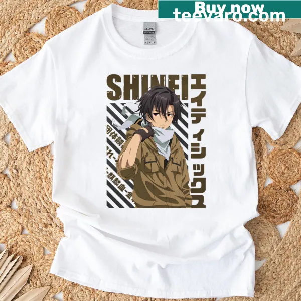 Anime t-shirt featuring Shinei Nouzen from 86 series