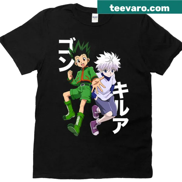 Vintage-style T-shirt featuring retro 90s manga and anime graphics